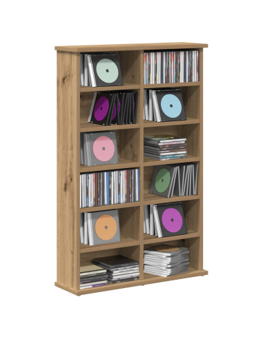 Mobile per CD Rovere Artigianale 60 x 17 x 92 cm