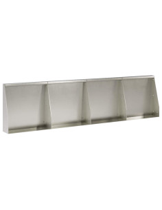 Muro di contenimento 4 pz 40 x 12 x 40 cm Acciaio Inox Argento 2