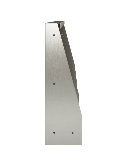 Muro di contenimento 4 pz 40 x 12 x 40 cm Acciaio Inox Argento