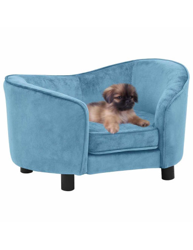 Divano per Cani Turchese 69x49x40 cm in Peluche