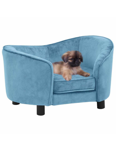 Divano per Cani Turchese 69x49x40 cm in Peluche