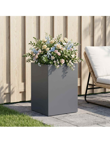 Vaso da giardino Antracite 40 x 40 x 60 cm