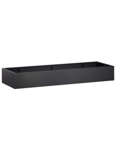 Muro di contenimento 8 pz 300 x 100 x 40 cm Acciaio Nero