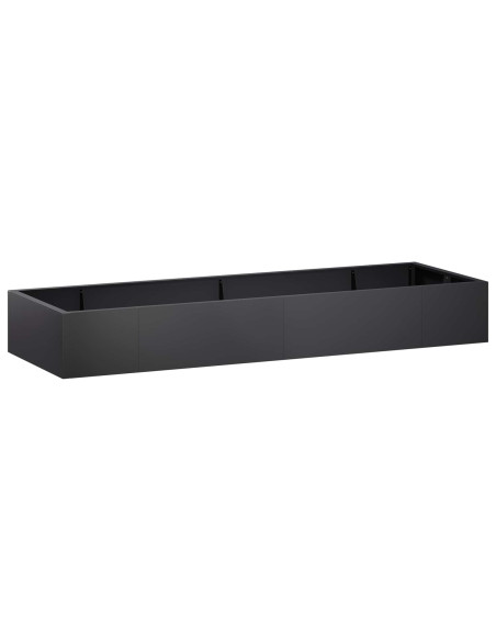 Muro di contenimento 8 pz 300 x 100 x 40 cm Acciaio Nero