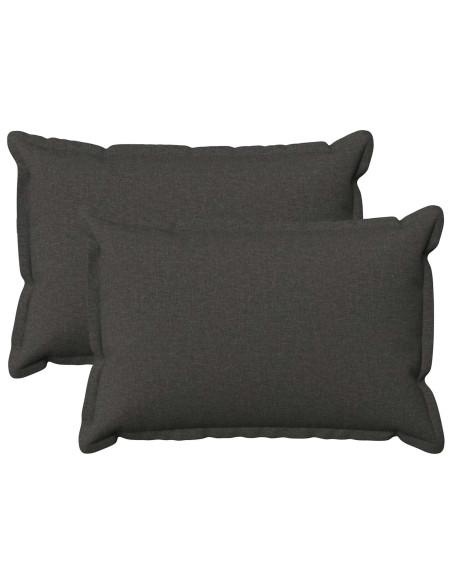 Federa 2 pz HOUTEN Grigio Scuro 30 x 50 cm Lino