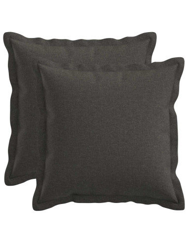 Federa 2 pcs HOUTEN Grigio Scuro 35 x 35 cm Lino