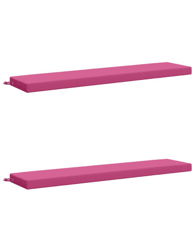 Cuscini per Panchina a 2 Pezzi SOEST 2 pz 100% Poliestere Rosa