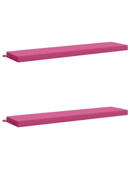 Cuscini per Panchina a 2 Pezzi SOEST 2 pz 100% Poliestere Rosa
