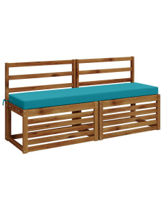 Cuscini per Panchina a 2 Pezzi SOEST 2 pz 100% Poliestere 2