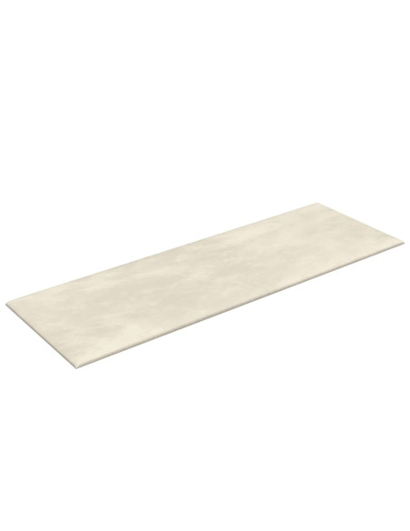 Testiera da Parete 12 pz Crema Velluto
