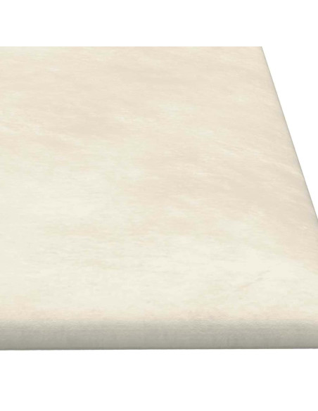 Testiera da Parete 12 pz Crema Velluto