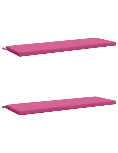 Cuscini per Panchina a 2 Pezzi SOEST 2 pz 100% Poliestere Rosa