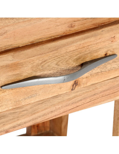Comodino 40x30x51 cm in Legno Massello di Acacia