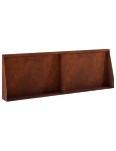 Muro di contenimento 2 pz 60 x 12 x 40 cm Acciaio Corten