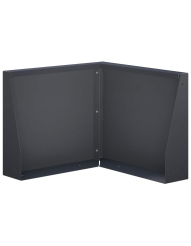 Muro di contenimento 50 x 50 x 30 cm Acciaio Antracite