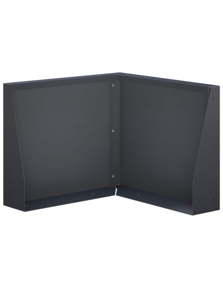 Muro di contenimento 50 x 50 x 30 cm Acciaio Antracite