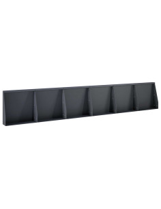 Muro di contenimento 6 pz 40 x 12 x 40 cm Acciaio Antracite 2