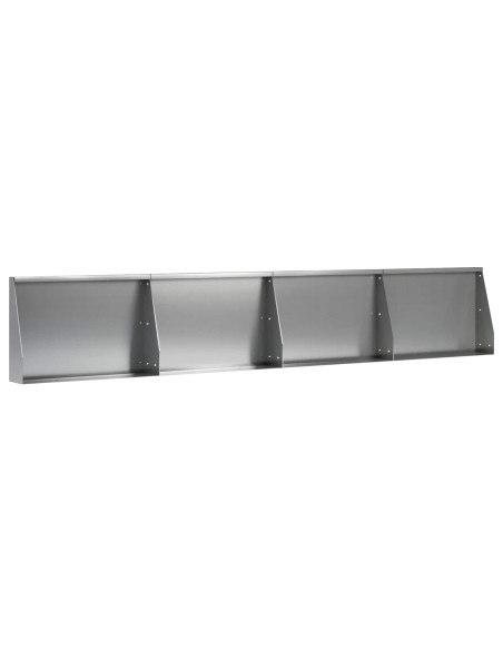 Muro di contenimento 4 pz 60 x 12 x 30 cm Acciaio zincato