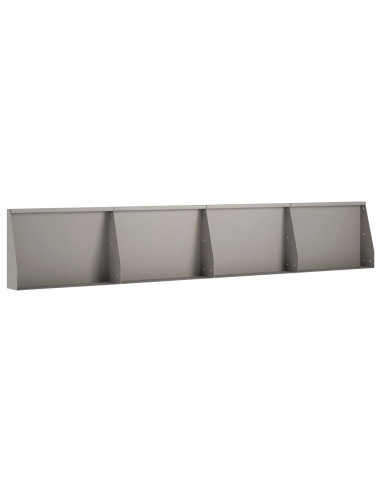 Muro di contenimento 4 pz 60 x 12 x 50 cm Acciaio Corten
