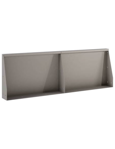 Muro di contenimento 2 pz 60 x 12 x 50 cm Acciaio Corten