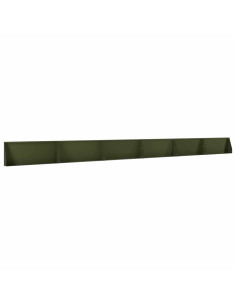 Muro di contenimento 6 pz 100 x 12 x 40 cm Acciaio Verde Oliva 2