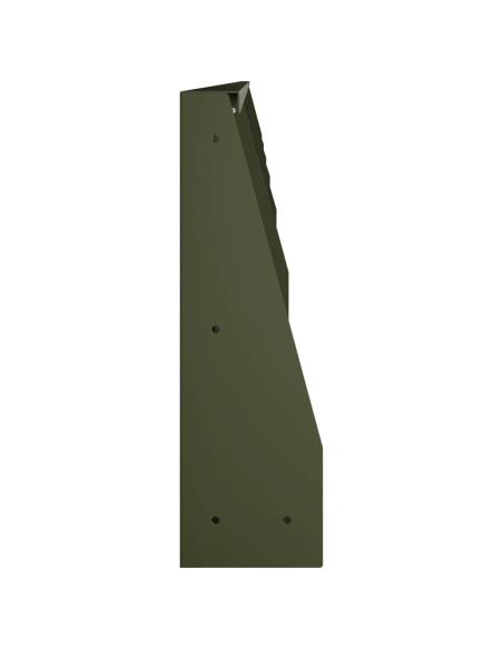 Muro di contenimento 6 pz 100 x 12 x 40 cm Acciaio Verde Oliva