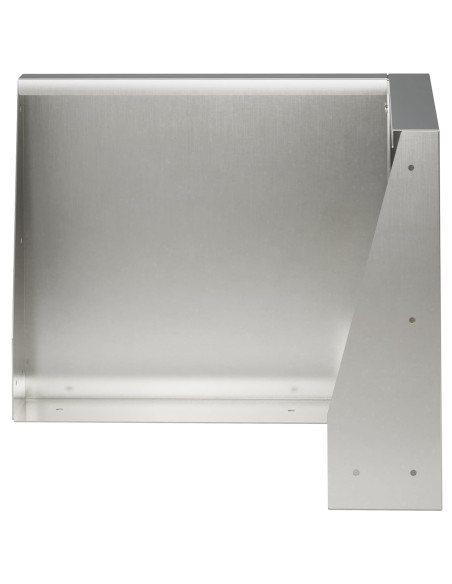 Muro di contenimento 2 pz 50 x 50 x 50 cm Acciaio Inox Argento