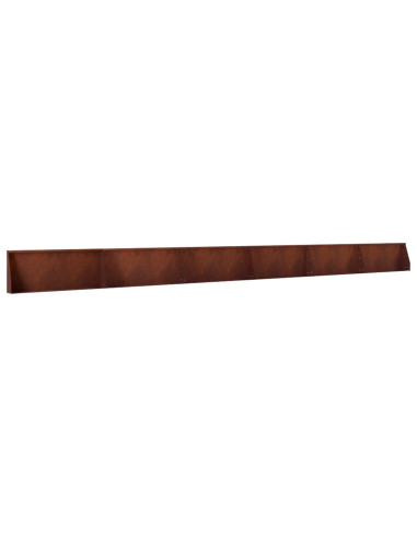 Muro di contenimento 6 pz 100 x 12 x 40 cm Acciaio Corten