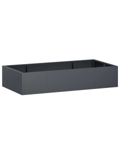 Muro di contenimento 6 pz 200 x 100 x 40 cm Acciaio Antracite