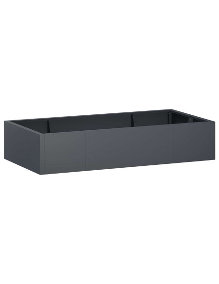 Muro di contenimento 6 pz 200 x 100 x 40 cm Acciaio Antracite