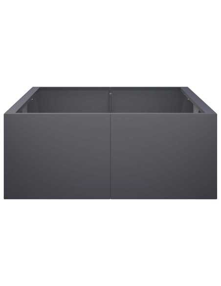 Muro di contenimento 6 pz 200 x 100 x 40 cm Acciaio Antracite