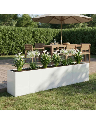 Vaso da giardino Bianco 280 x 40 x 60 cm