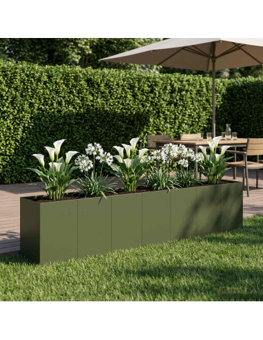 Vaso da giardino Verde Oliva 280 x 40 x 60 cm