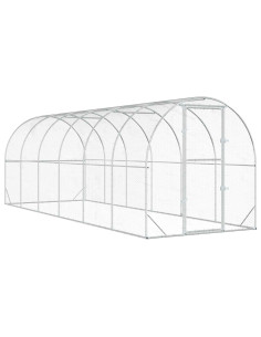 Pollaio Argento 600 x 200 x 200 cm Acciaio zincato