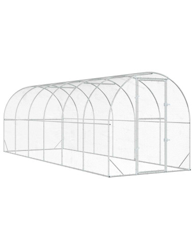 Pollaio Argento 600 x 200 x 200 cm Acciaio zincato