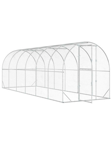 Pollaio Argento 600 x 200 x 200 cm Acciaio zincato