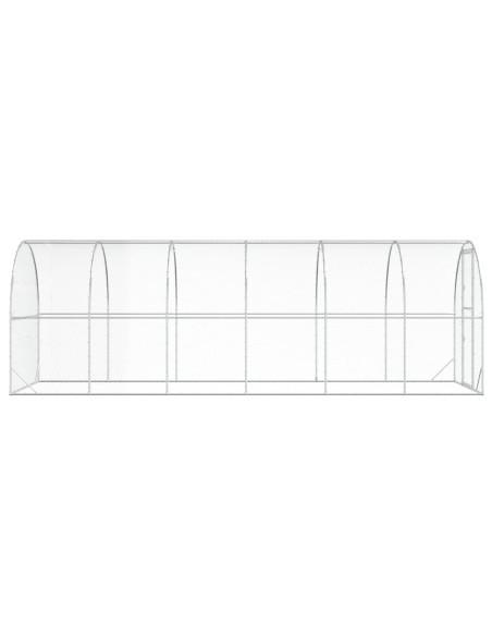 Pollaio Argento 600 x 200 x 200 cm Acciaio zincato
