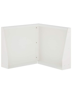 Muro di contenimento 50 x 50 x 40 cm Acciaio Bianco