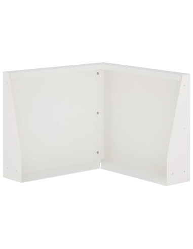 Muro di contenimento 50 x 50 x 40 cm Acciaio Bianco