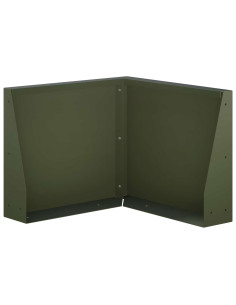 Muro di contenimento 50 x 50 x 30 cm Acciaio Verde Oliva