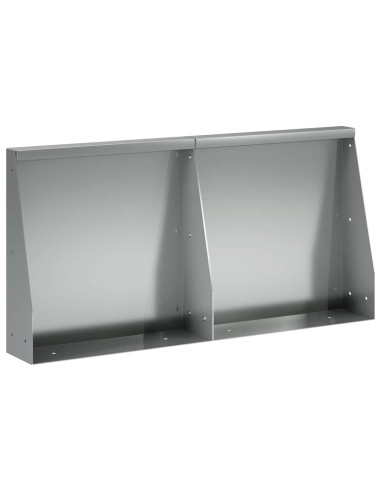 Muro di contenimento 2 pz 40 x 12 x 40 cm Acciaio zincato