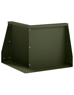 Muro di contenimento 50 x 50 x 30 cm Acciaio Verde Oliva