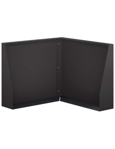 Muro di contenimento 50 x 50 x 30 cm Acciaio Nero