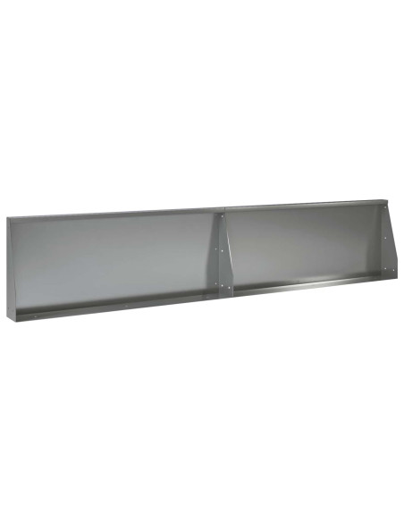 Muro di contenimento 2 pz 100 x 12 x 40 cm Acciaio zincato