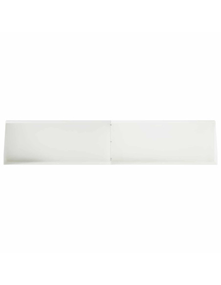 Muro di contenimento 2 pz 100 x 12 x 40 cm Acciaio Bianco
