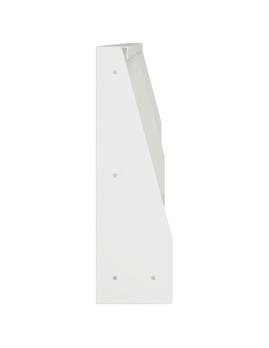 Muro di contenimento 2 pz 100 x 12 x 40 cm Acciaio Bianco