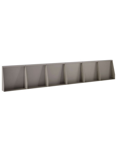 Muro di contenimento 6 pz 40 x 12 x 40 cm Acciaio Corten