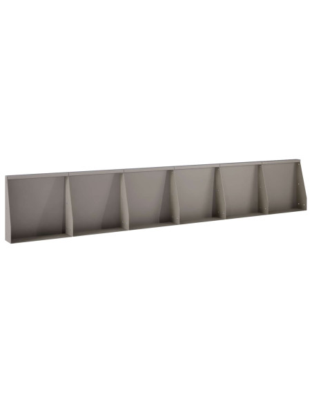 Muro di contenimento 6 pz 40 x 12 x 40 cm Acciaio Corten