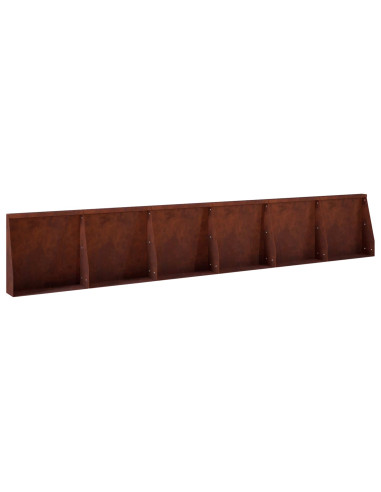 Muro di contenimento 6 pz 40 x 12 x 40 cm Acciaio Corten