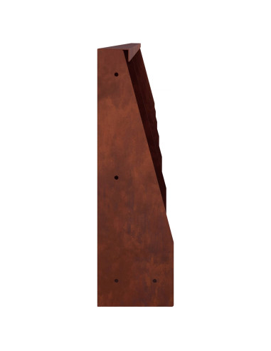 Muro di contenimento 6 pz 40 x 12 x 40 cm Acciaio Corten